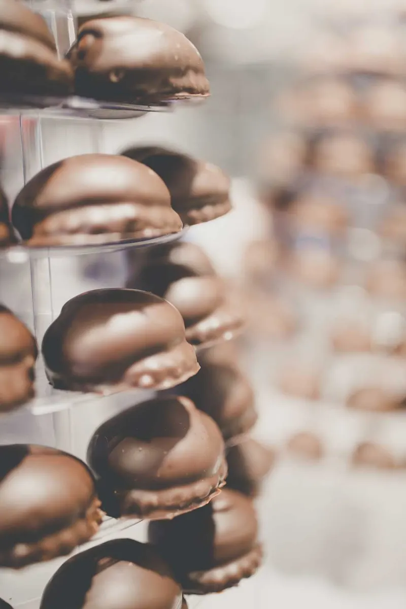 Mellocakes met een chocoladelaagje